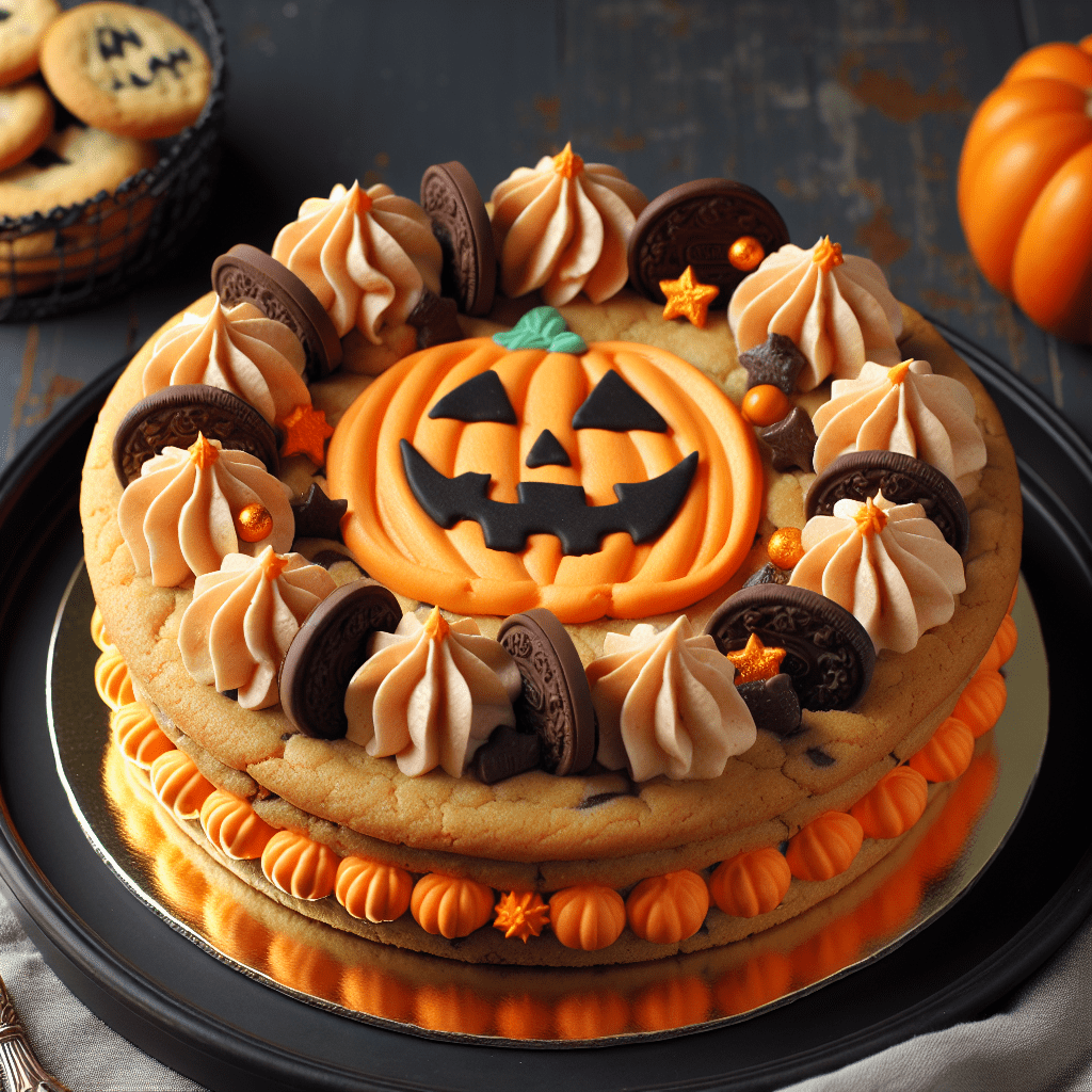 Zauberhafter Halloween-Keks-Kuchen