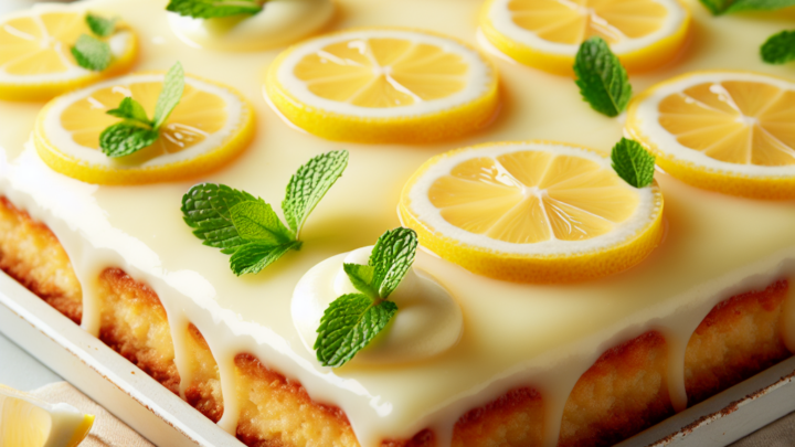 Zitronenblechkuchen: Ein einfaches Rezept für einen saftigen Genuss