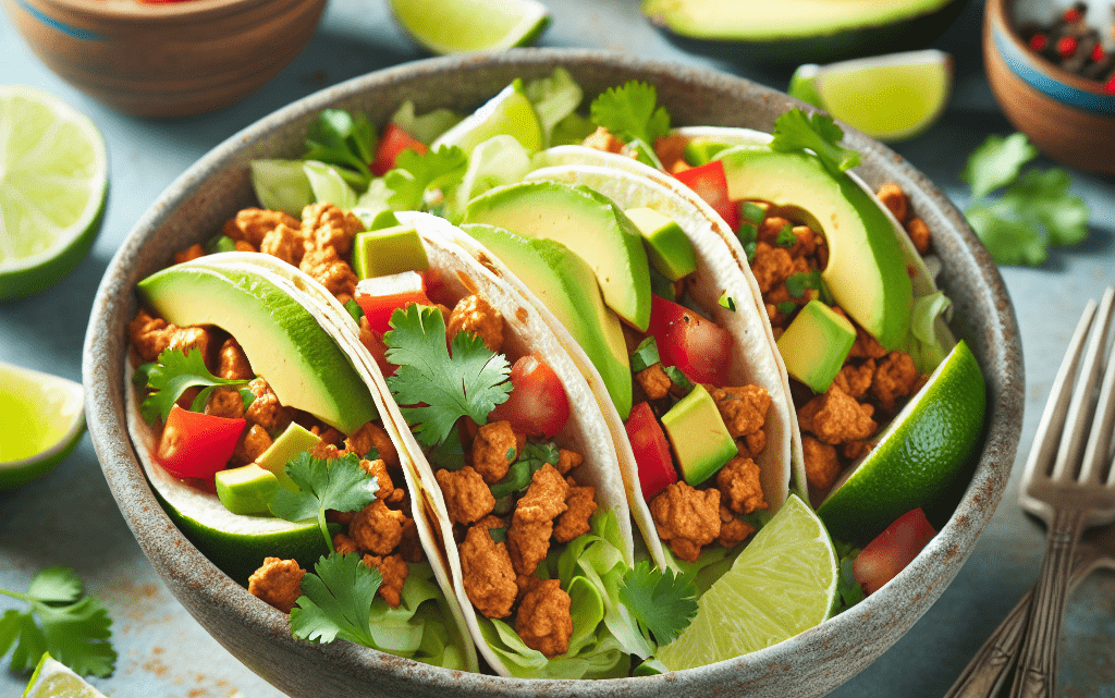 Geschmackvolle Taco-Bowls mit Putenhackfleisch im Südwest-Stil