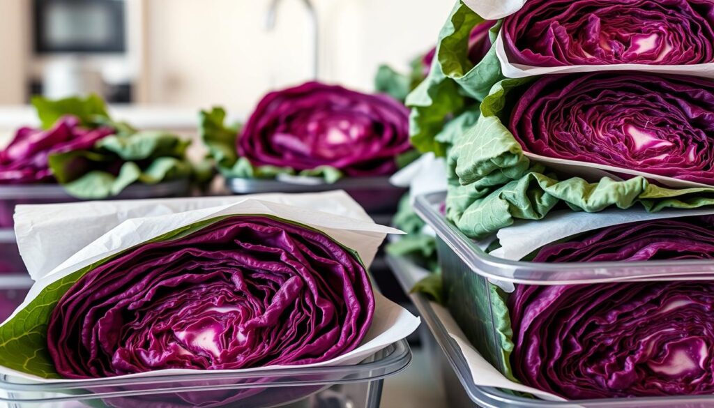 Rotkohl einfrieren