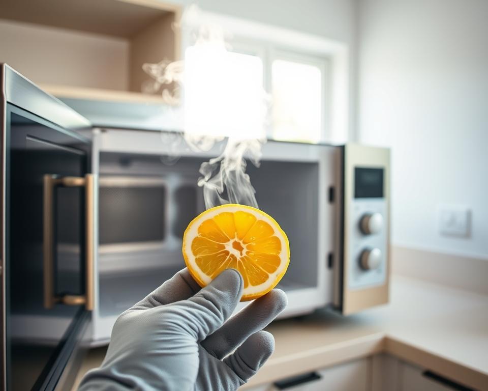 Mikrowellen Reinigung mit Zitrone