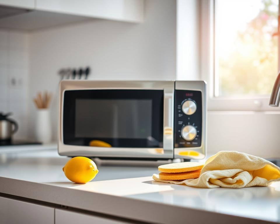Mikrowellenpflege Reinigungsroutine