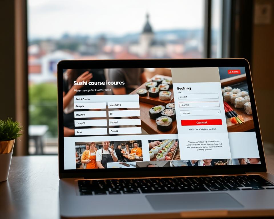 Online-Buchung Sushi Kurs