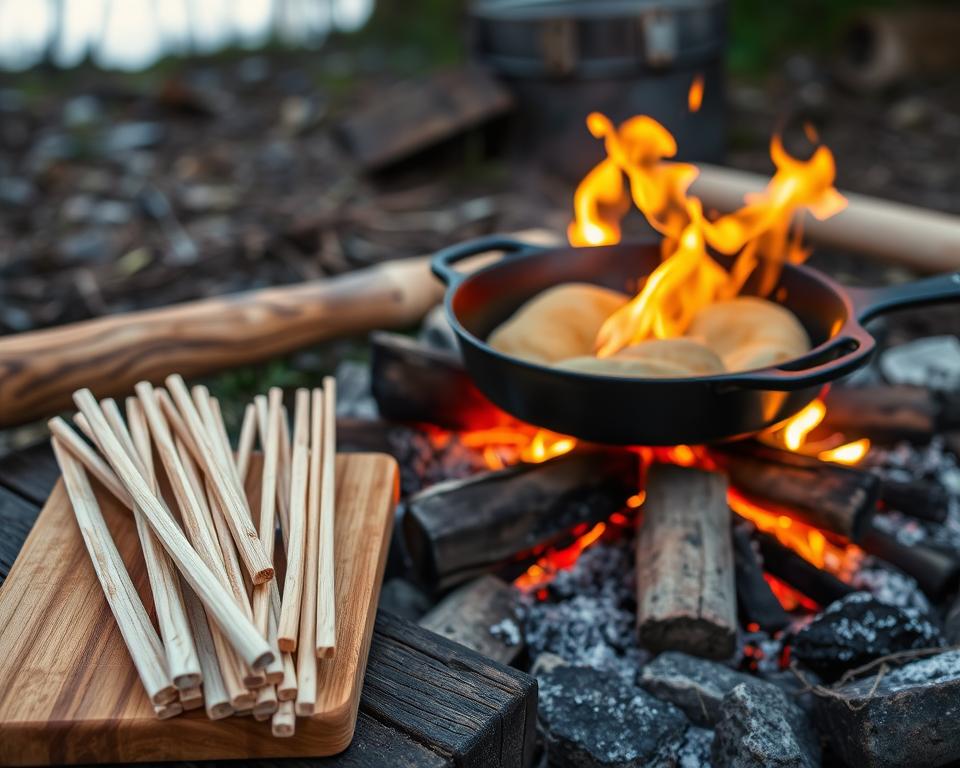 Stockbrot Zubehör für Lagerfeuer