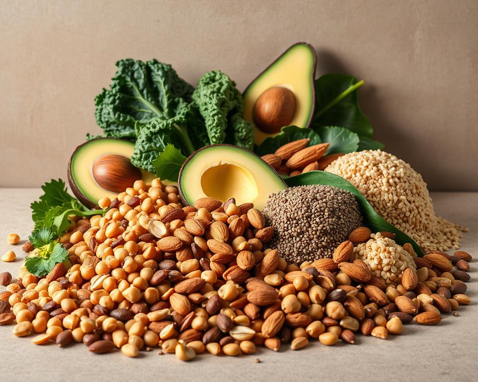Vegane Nährstoffe und Proteinquellen