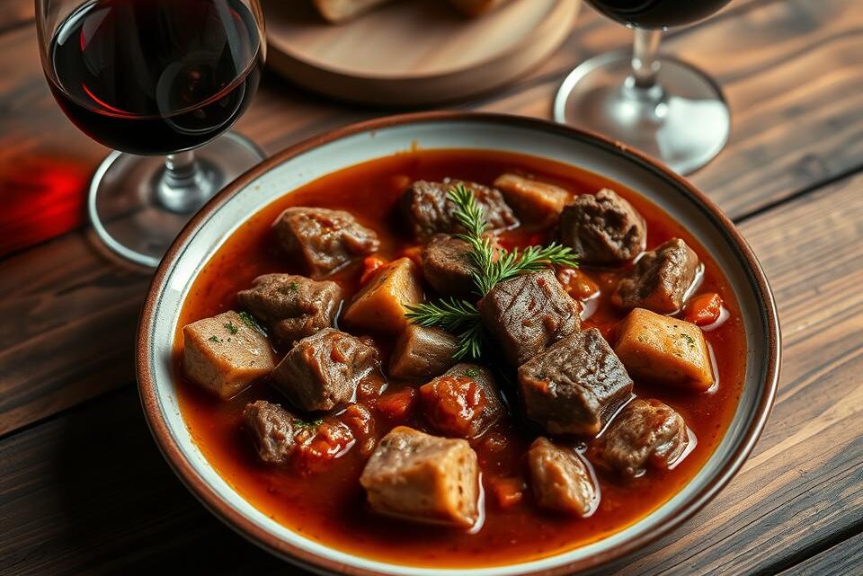 Authentisches Hirschgulasch Rezept von einem Sternekoch