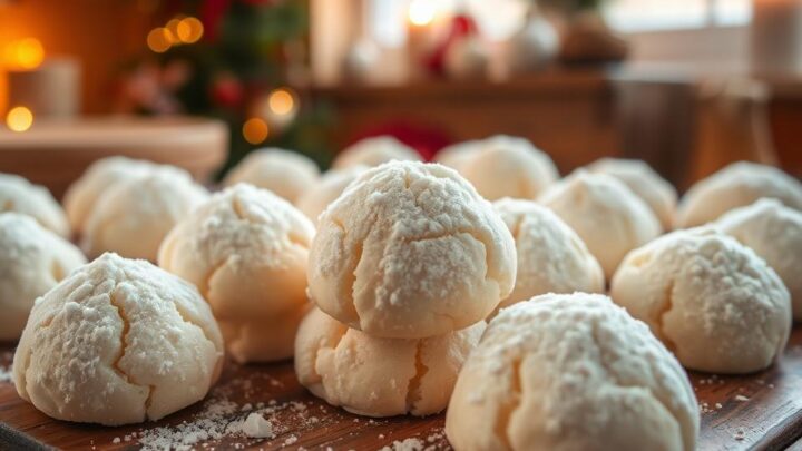 Schneebälle Rezept einfach – Klassische Weihnachtsplätzchen