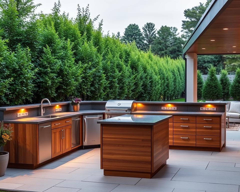 Moderne Outdoor-Küchen Gestaltung