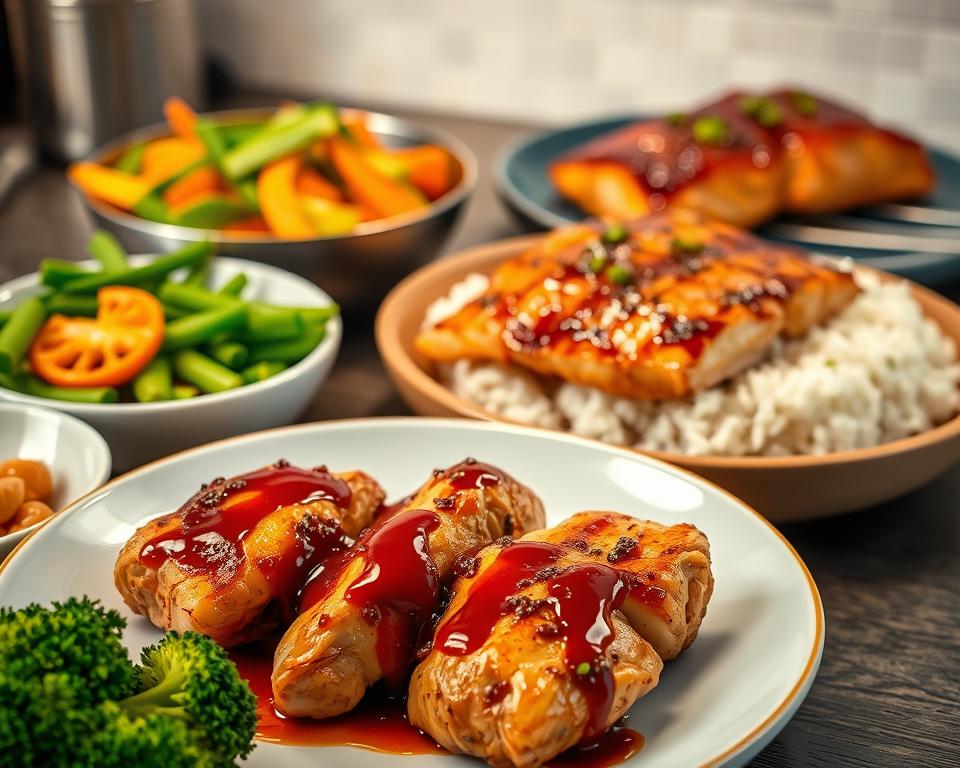 Teriyaki Sauce Verwendung in verschiedenen Gerichten