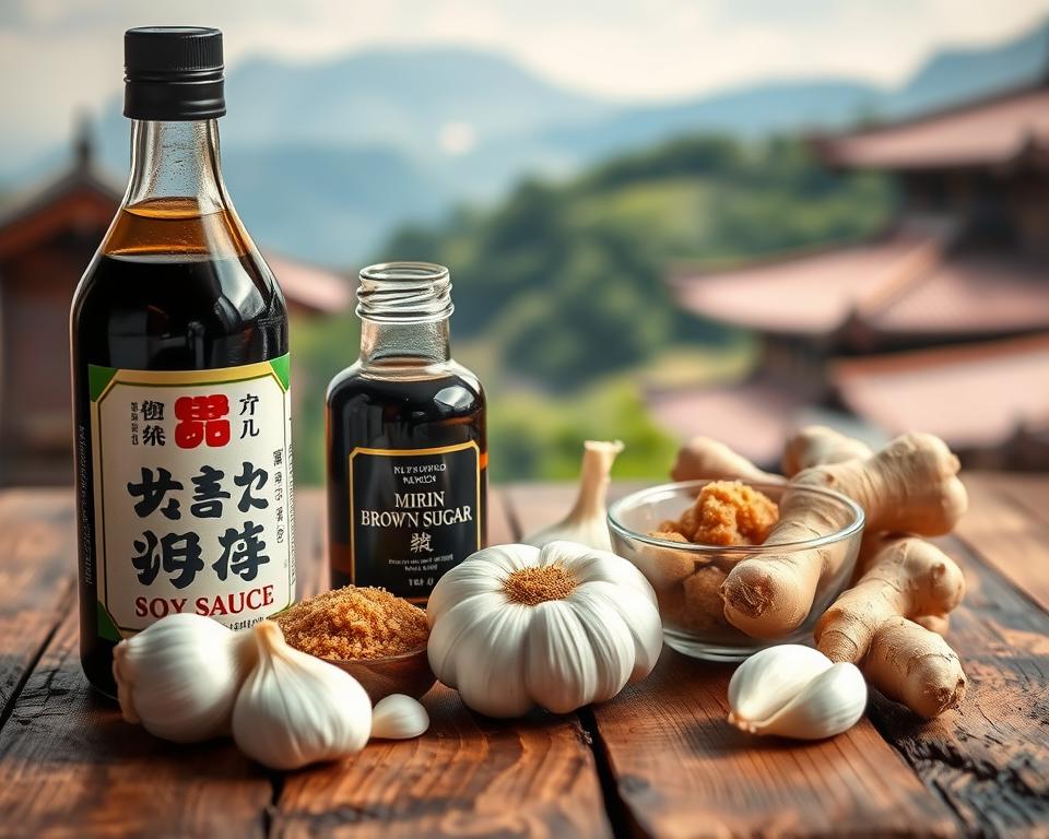 Zutaten für Teriyaki Sauce