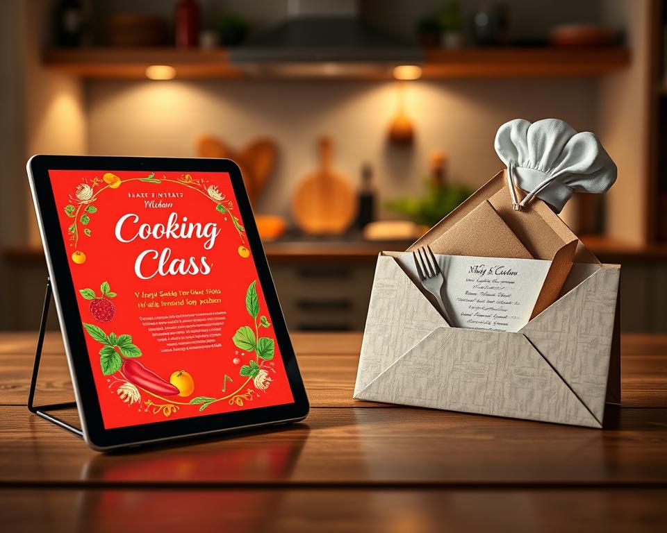 Digitale physische Einladungskarten Vergleich