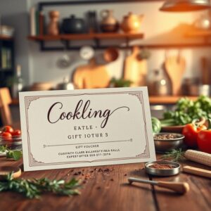 Einladungskarte für Kochkurs-Gutschein gestalten