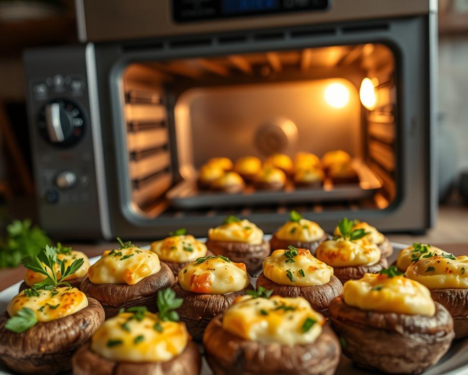Gefüllte Champignons Backofen Temperatur