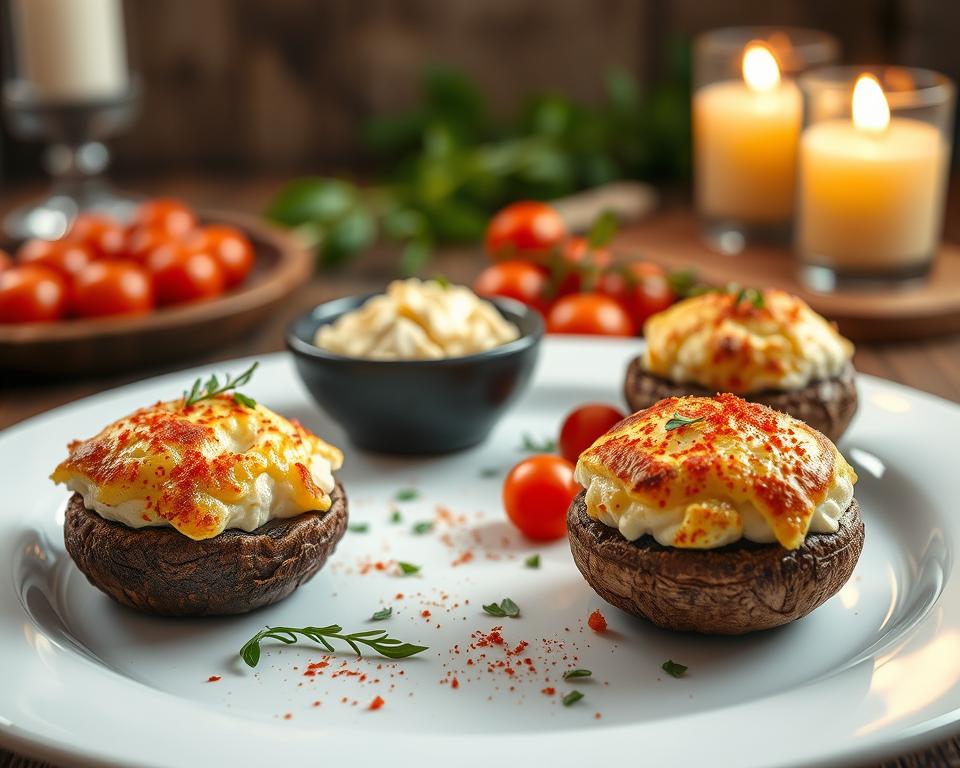 Gefüllte Champignons mit Frischkäse Rezept