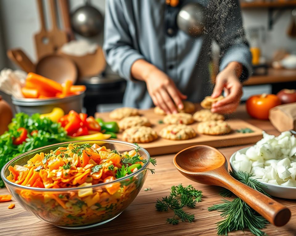 Gemüsefrikadellen zubereitung