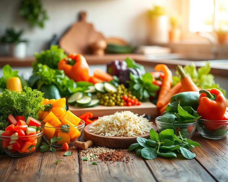 Gemüsepuffer Zutatenauswahl