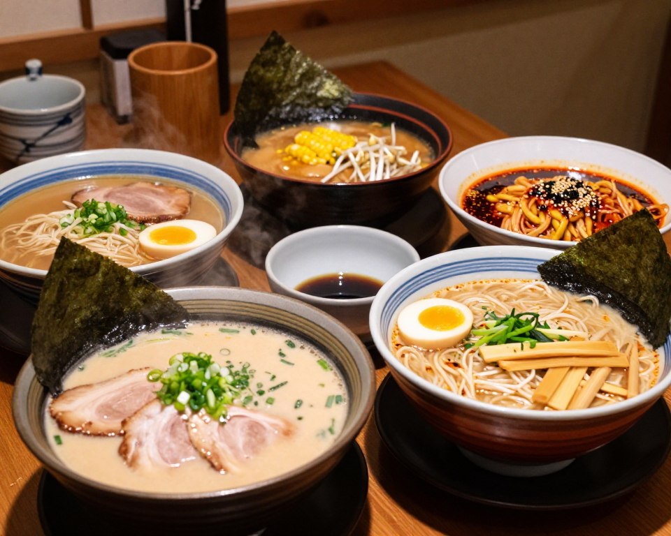 Japanische Ramen-Variationen