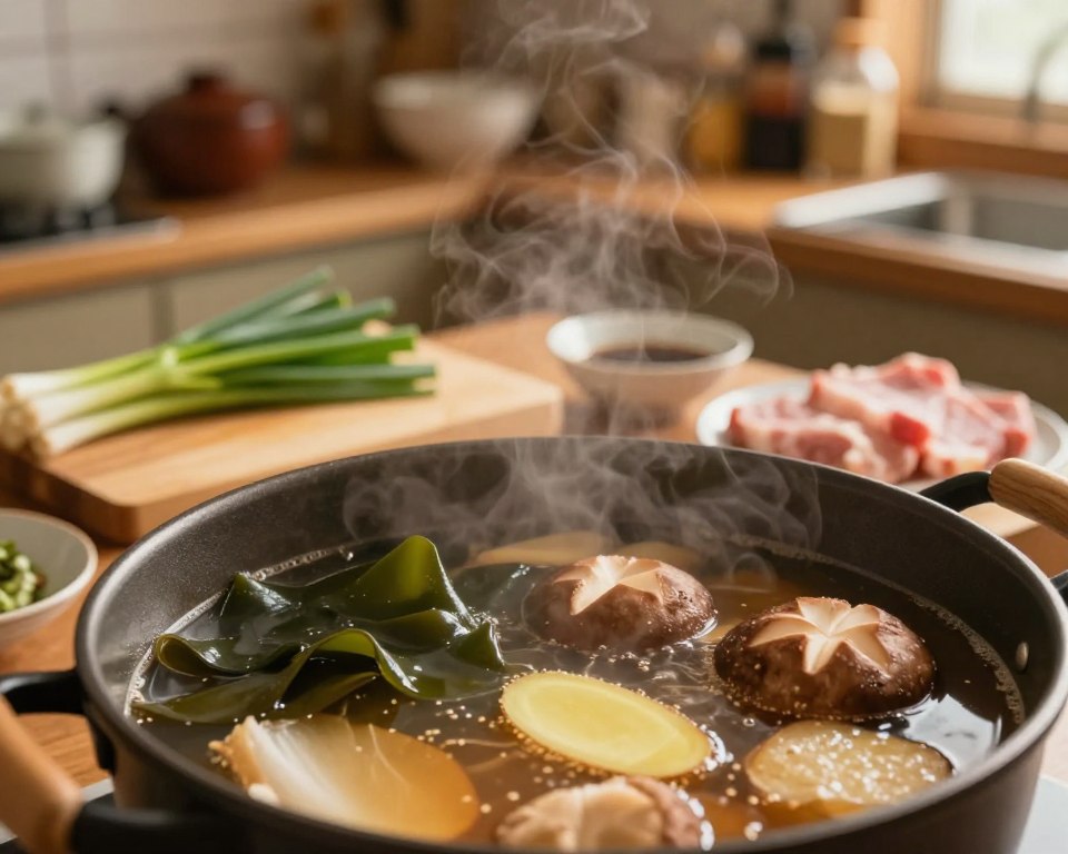 Ramen Brühe Zubereitung