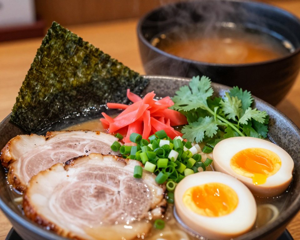 Ramen-Toppings Übersicht