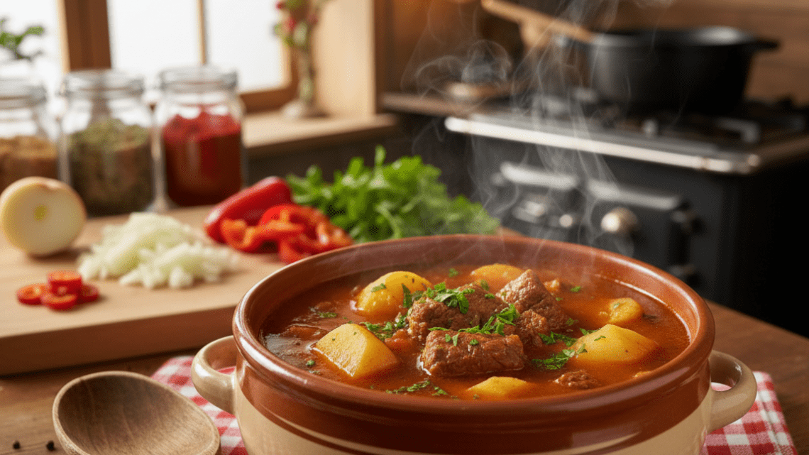 Gulaschsuppe mit Kartoffeln selber machen – Anleitung