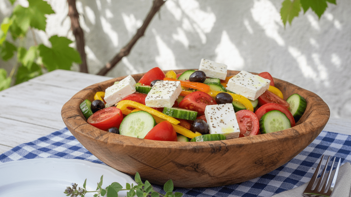 Rezept griechischer Salat: Einfache Anleitung