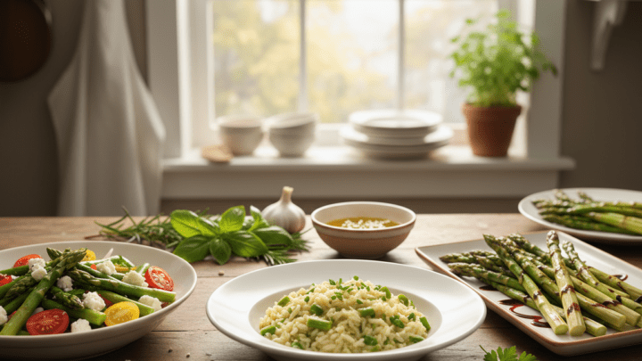 Schnelle Rezepte mit grünem Spargel zubereiten