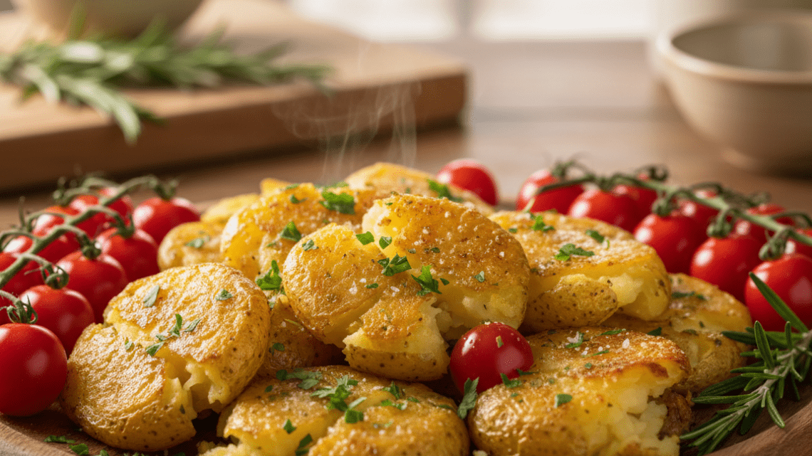 Smashed Potatoes Rezept: Einfach & knusprig