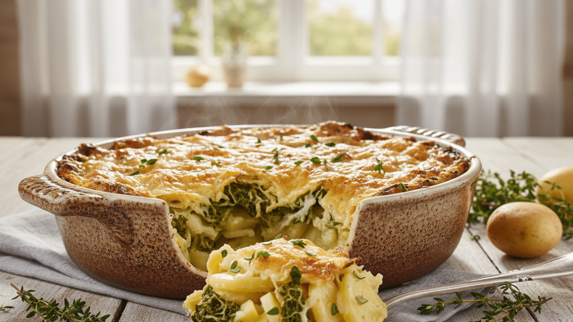 Wirsing Kartoffel Auflauf einfach selber machen