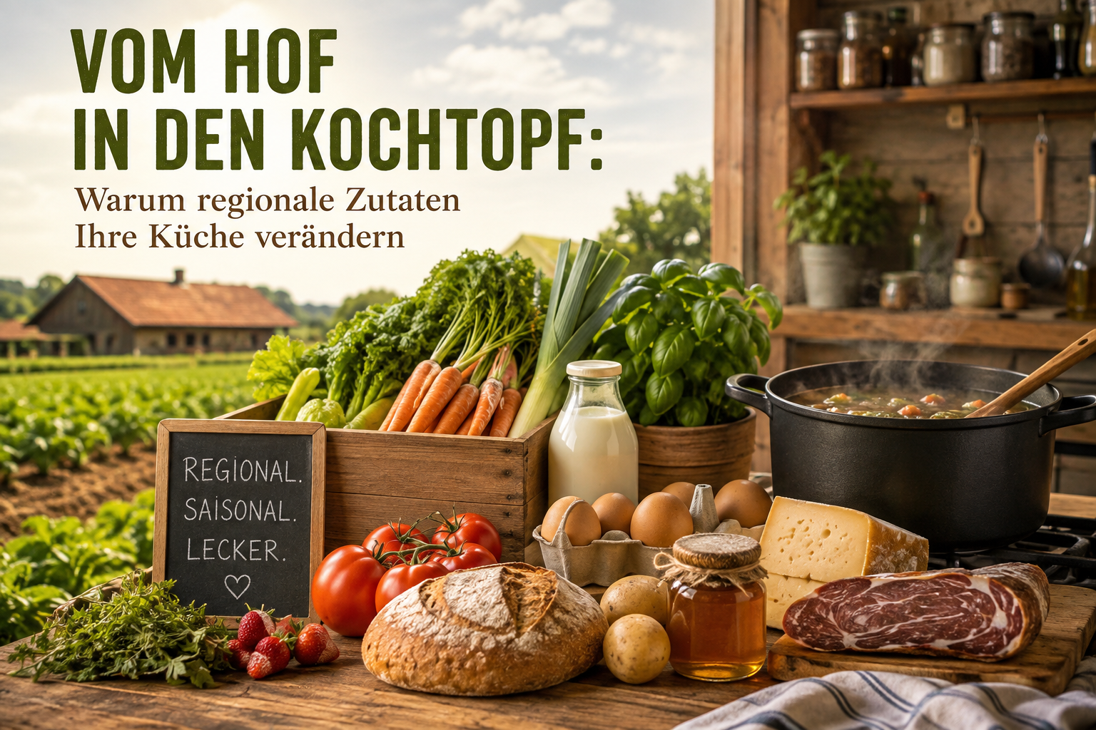 Vom Hof in den Kochtopf: Warum regionale Zutaten Ihre Küche verändern